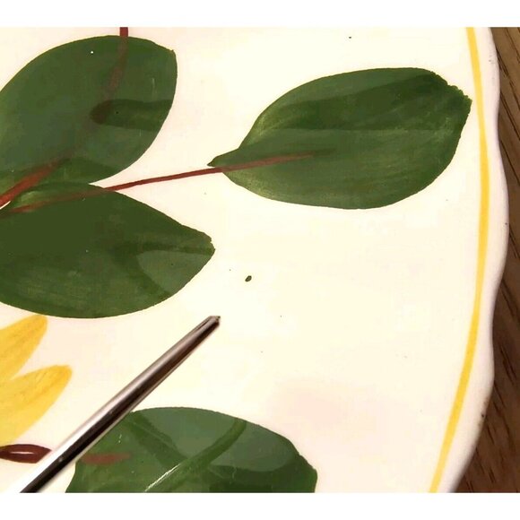 Blue Ridge Yellow Nocturne (Colonial) Dinner Plate, Southern Potteries, EUC - Picture 8 of 10